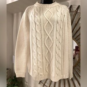 Kari Lynn Original , Vintage Women's Crew neck Cable Knit Sweater